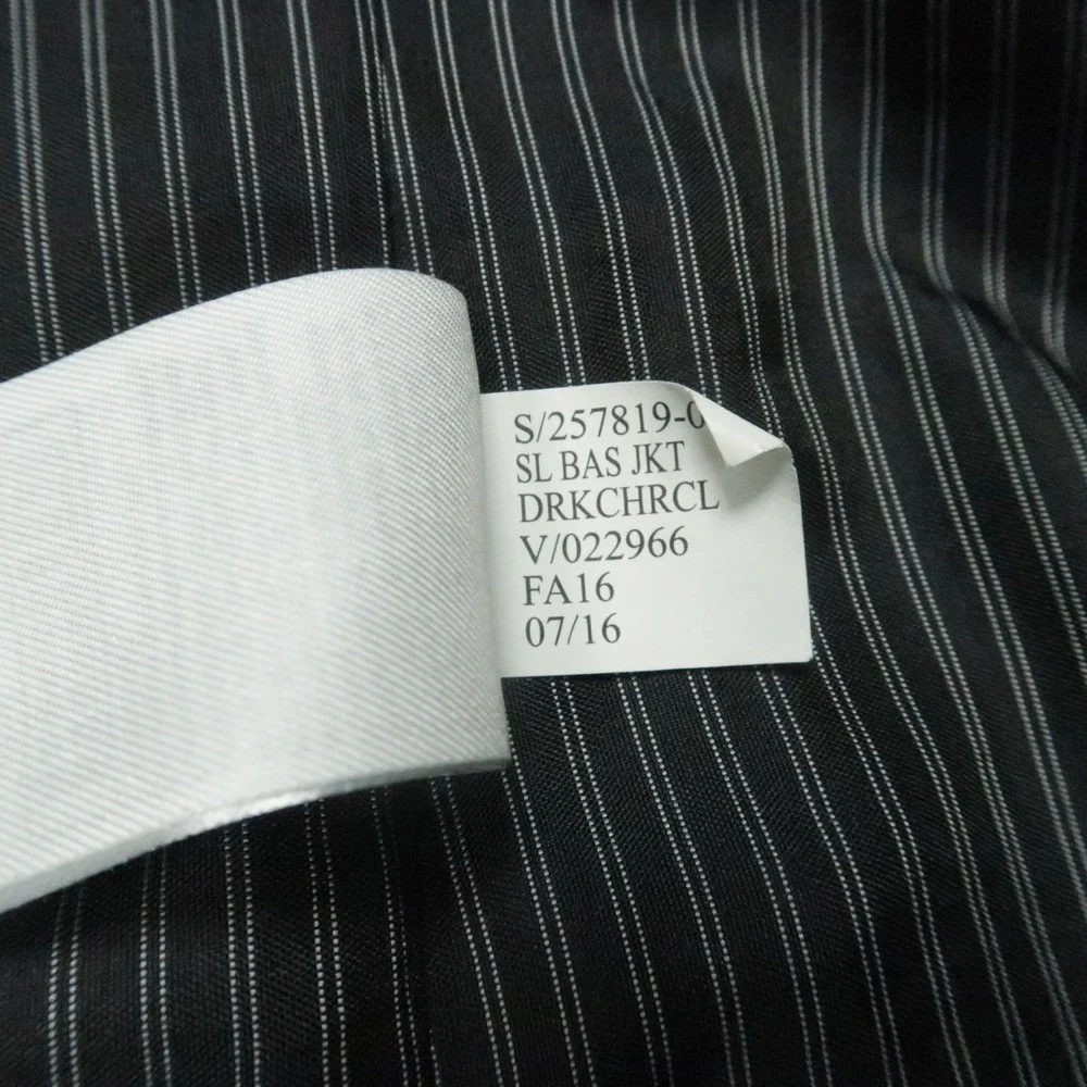 Banana Republic‎ Blazer Men 42L Dark Charcoal Wool Slim Fit Sport Coat